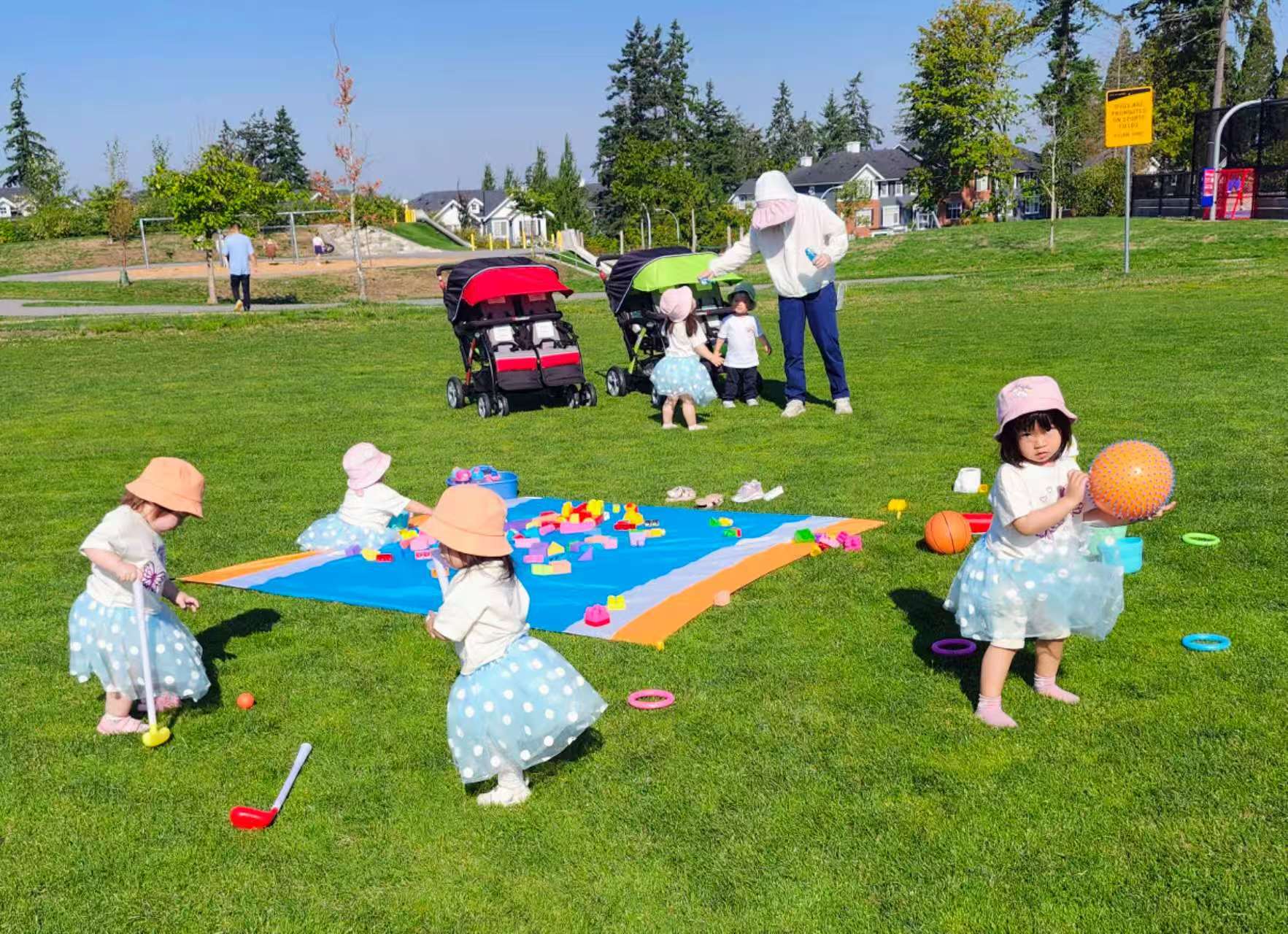Afternoon adventures at Edgewood Park, just a 3-minute walk from our door